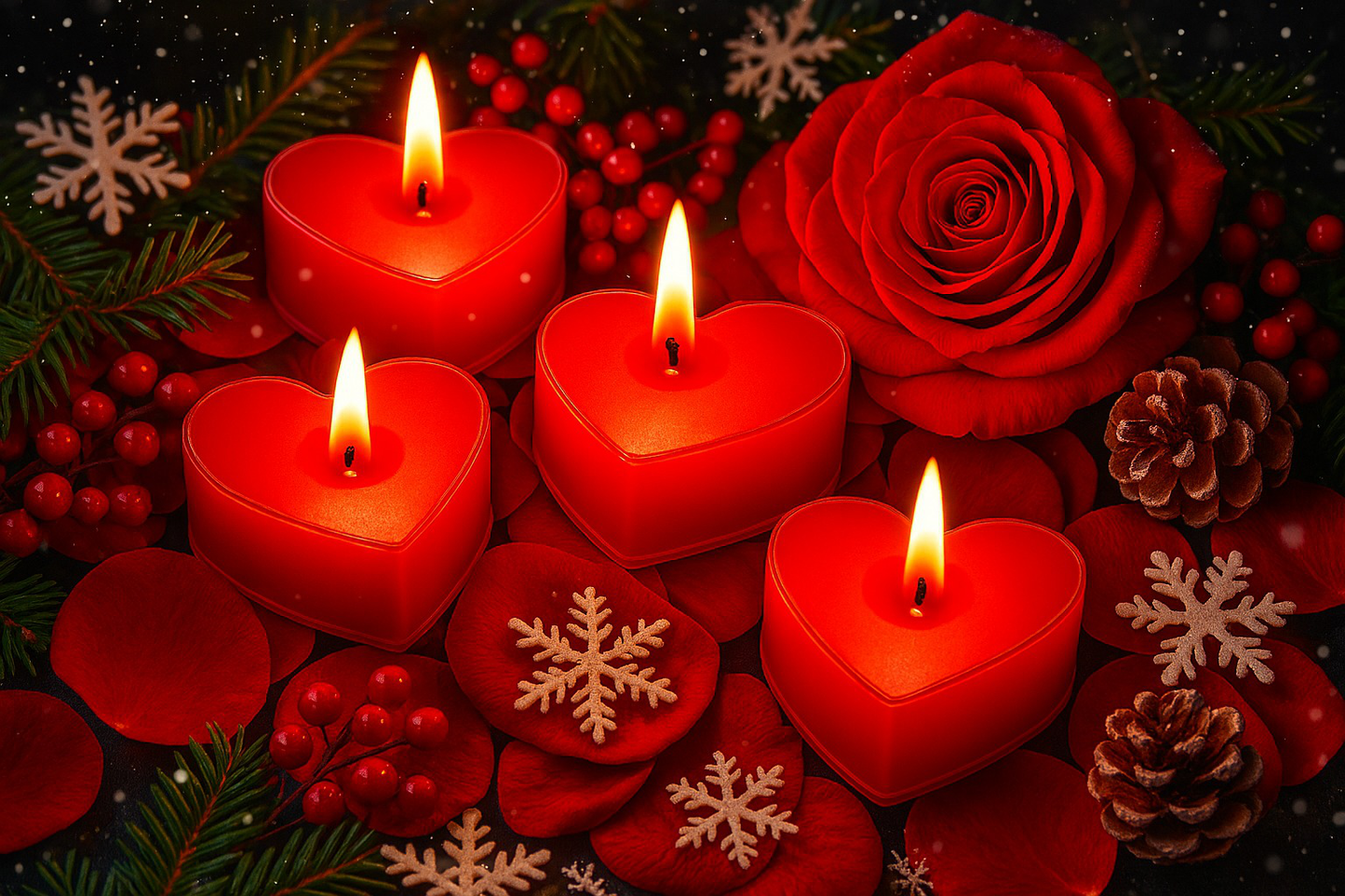 Heart Shaped Tea Light Candles