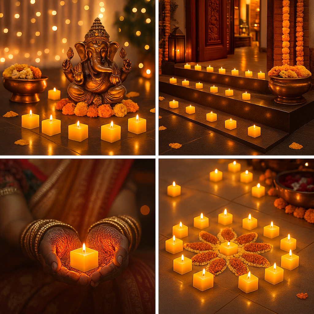 Premium Square Tealight Candles