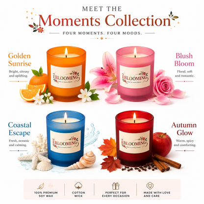 Moments Collection Scented Candles Gift Set of 4
