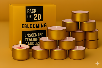 Golden Jar Tealight Candles
