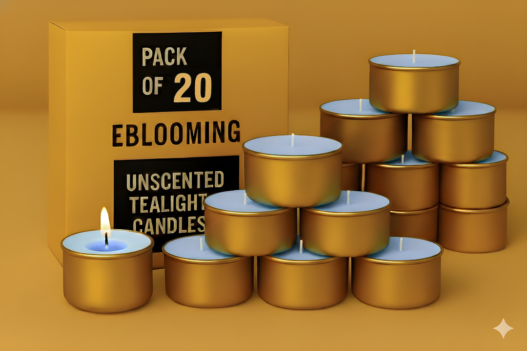 Golden Jar Tealight Candles