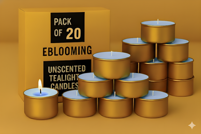Golden Jar Tealight Candles