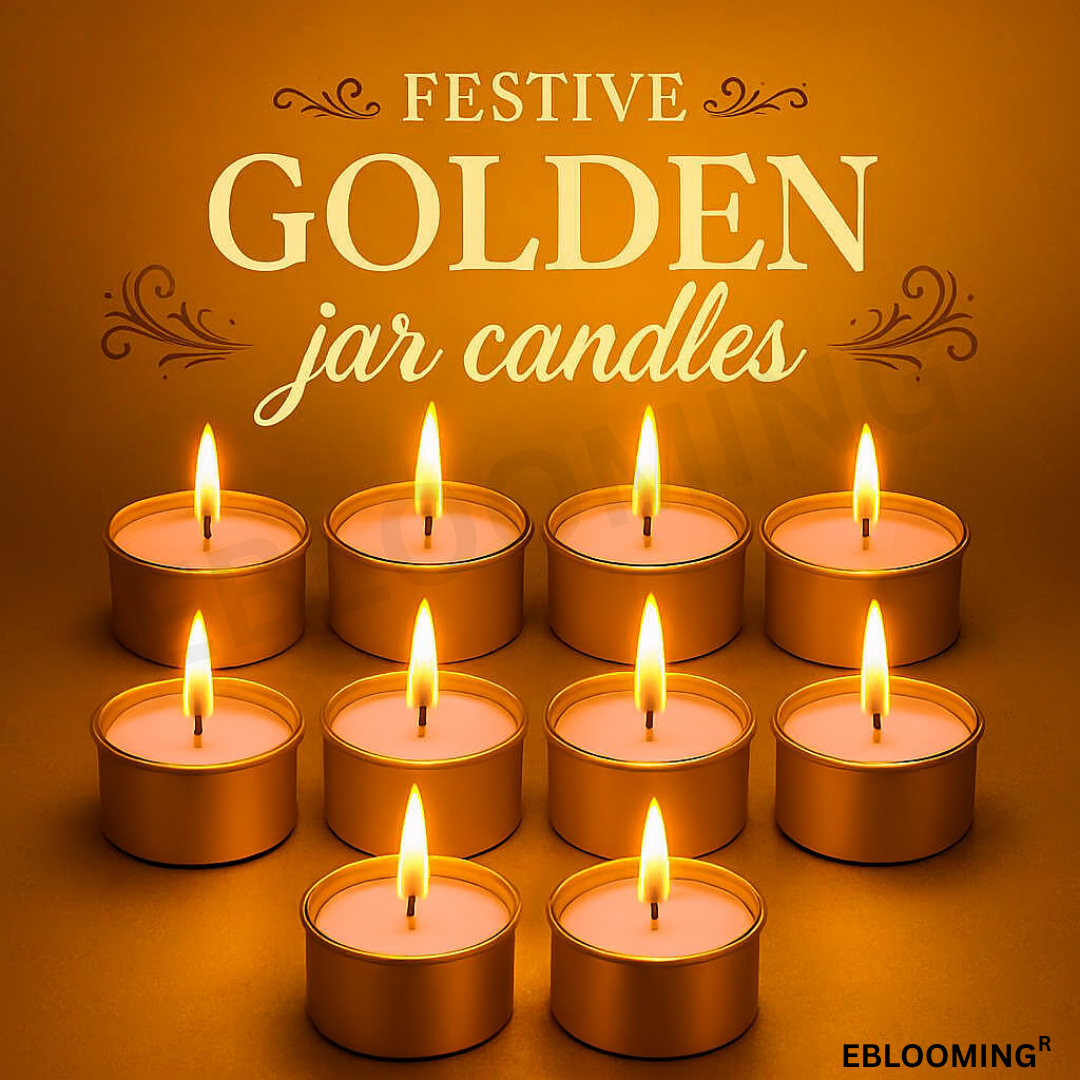 Golden Jar Tealight Candles