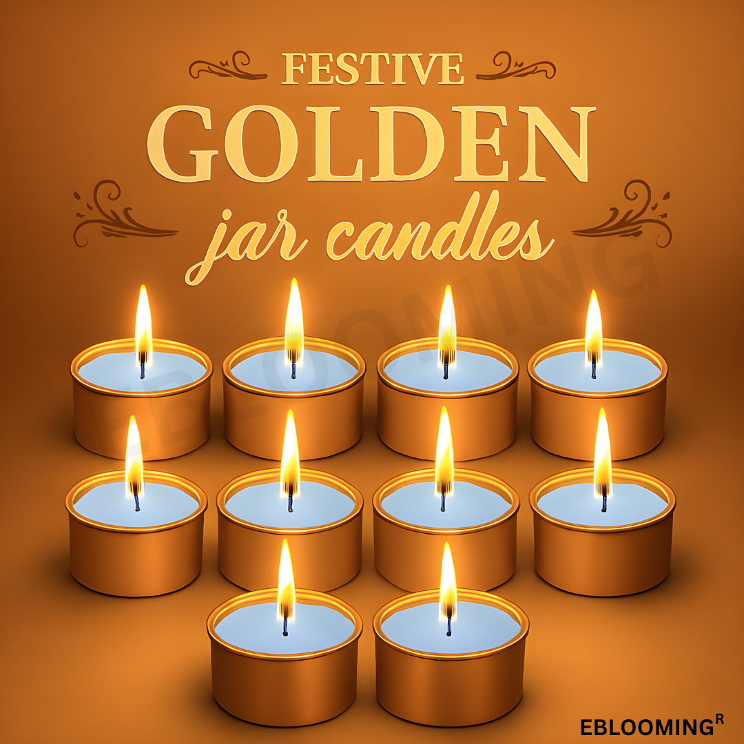 Golden Jar Tealight Candles
