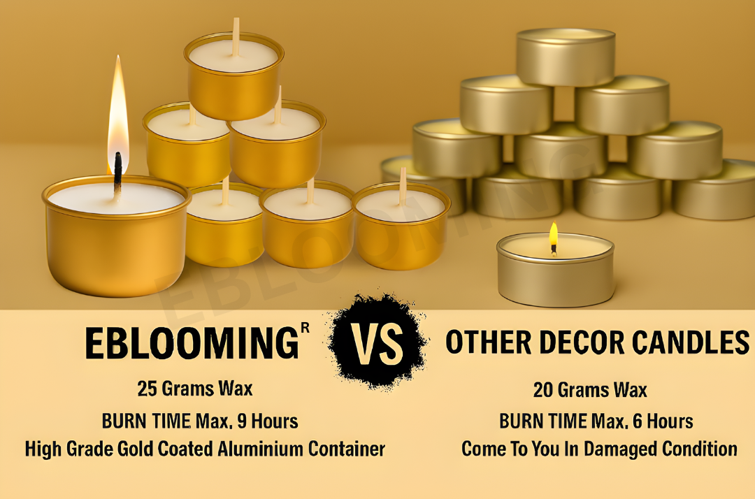 Golden Jar Tealight Candles