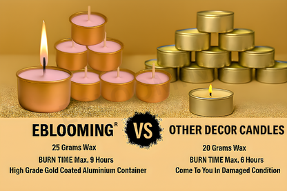 Golden Jar Tealight Candles