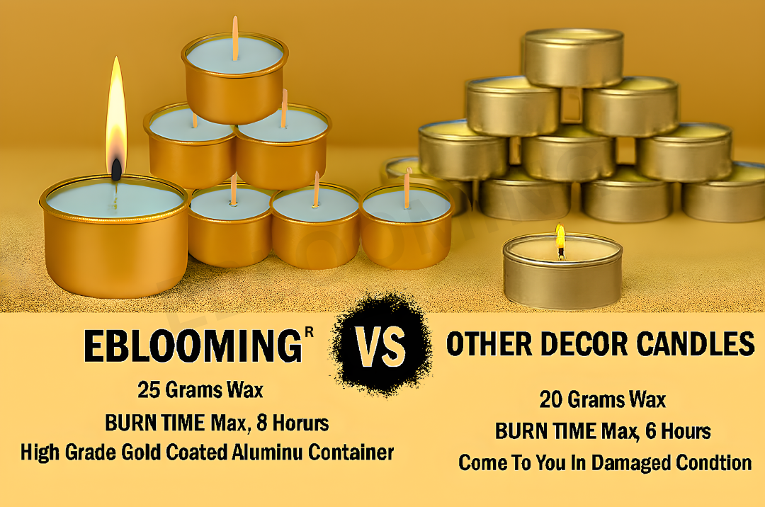 Golden Jar Tealight Candles