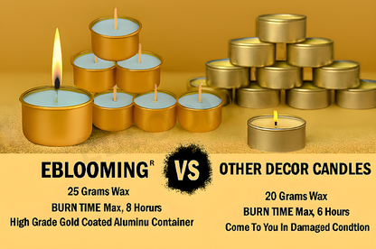 Golden Jar Tealight Candles