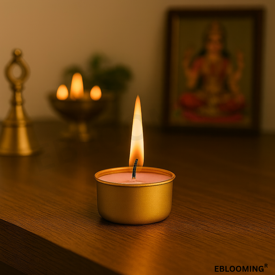 Golden Jar Tealight Candles