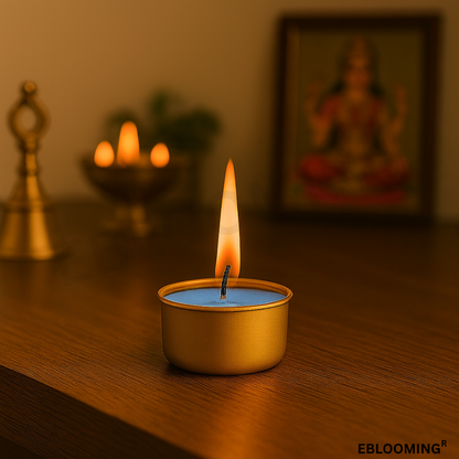 Golden Jar Tealight Candles