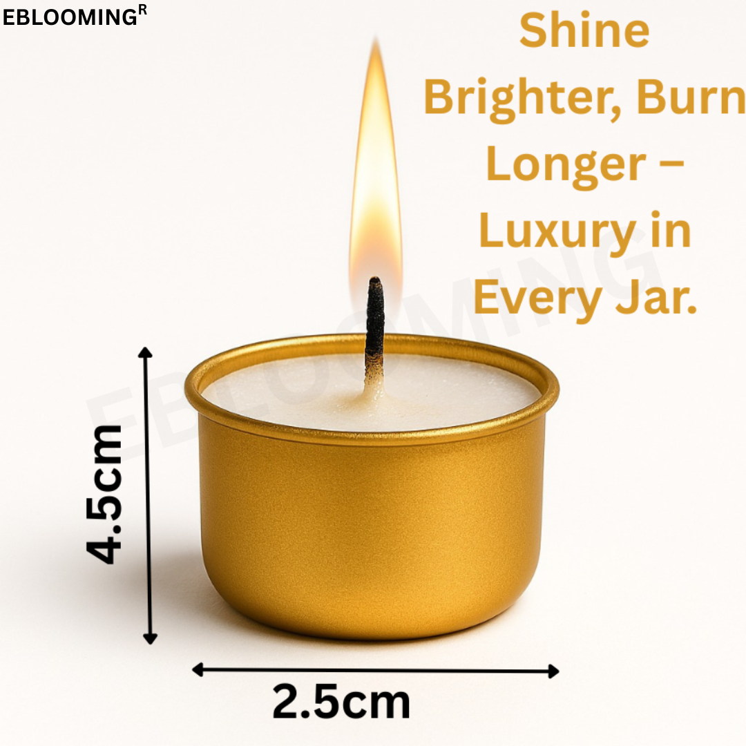 Golden Jar Tealight Candles