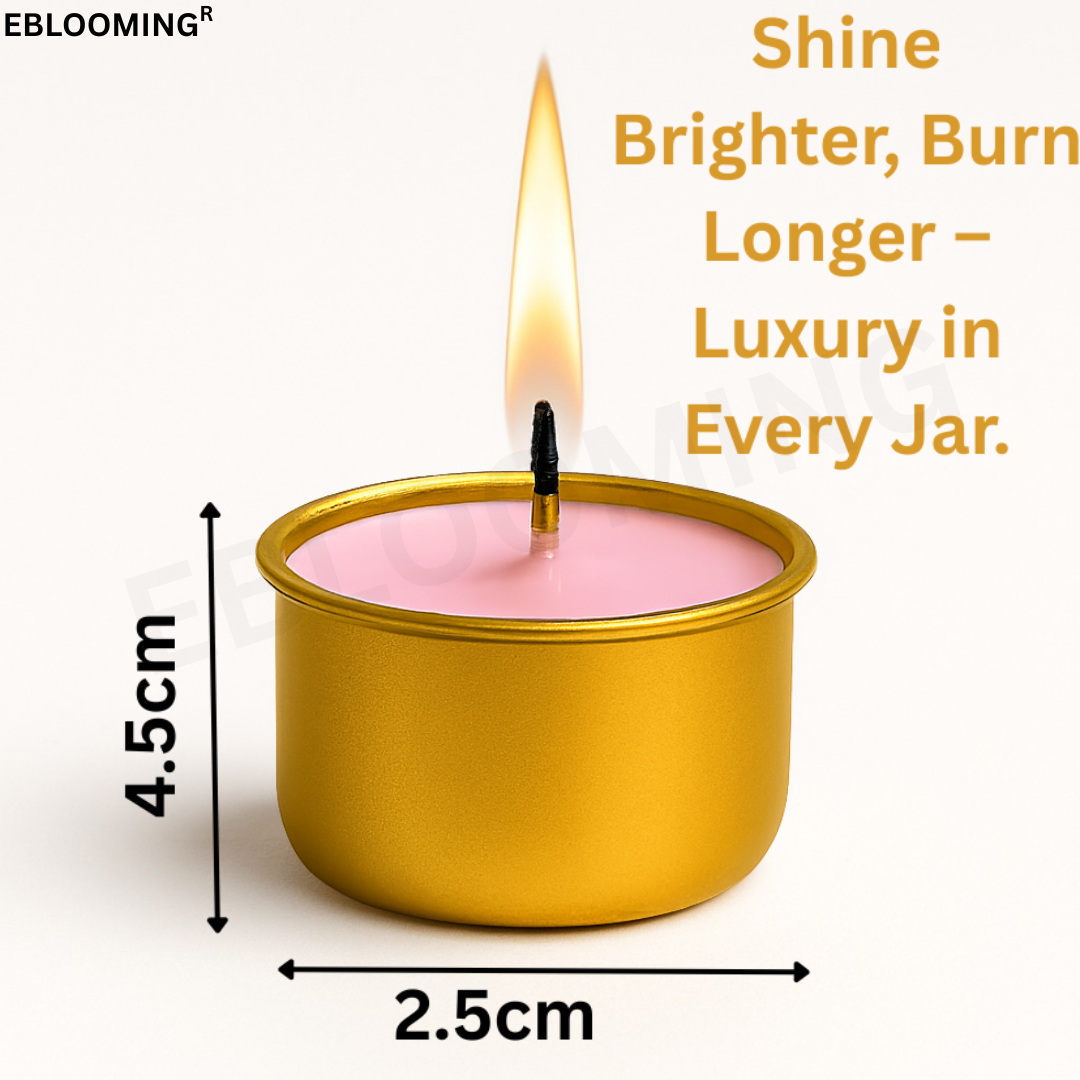 Golden Jar Tealight Candles
