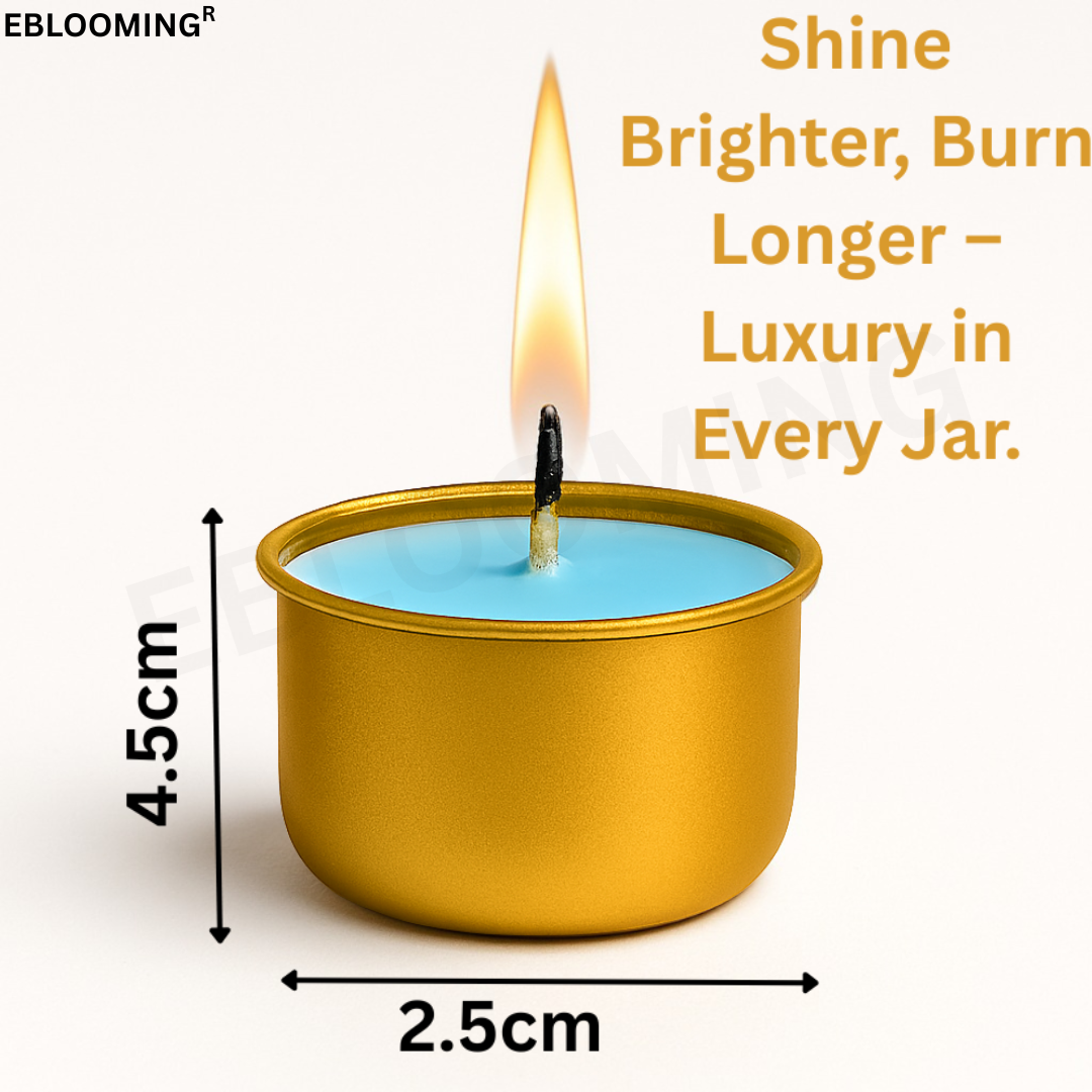 Golden Jar Tealight Candles