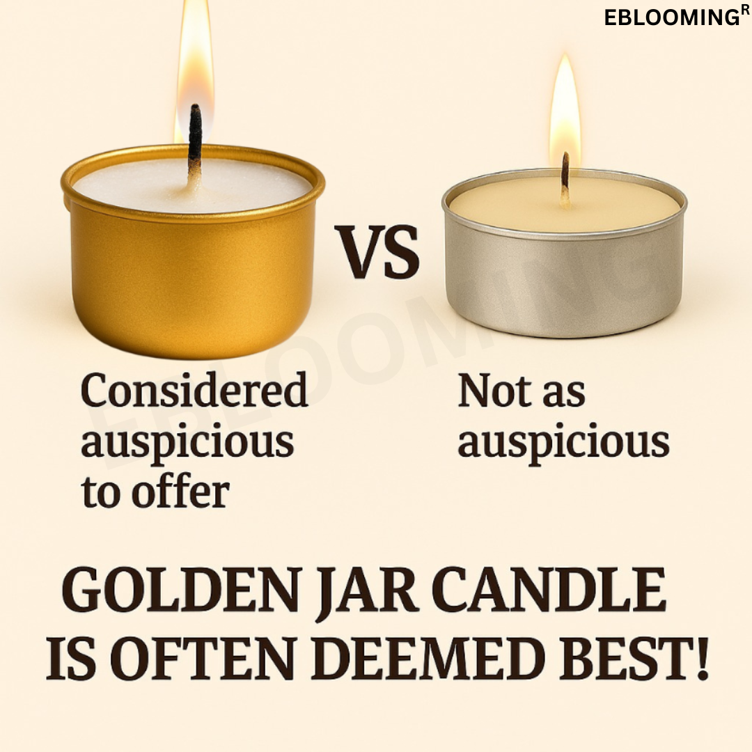 Golden Jar Tealight Candles