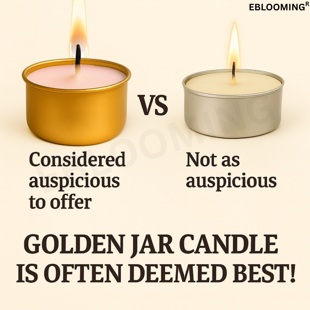Golden Jar Tealight Candles