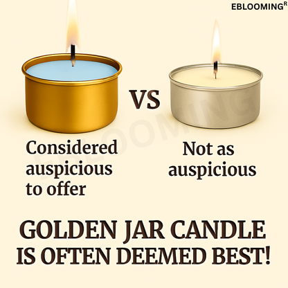 Golden Jar Tealight Candles