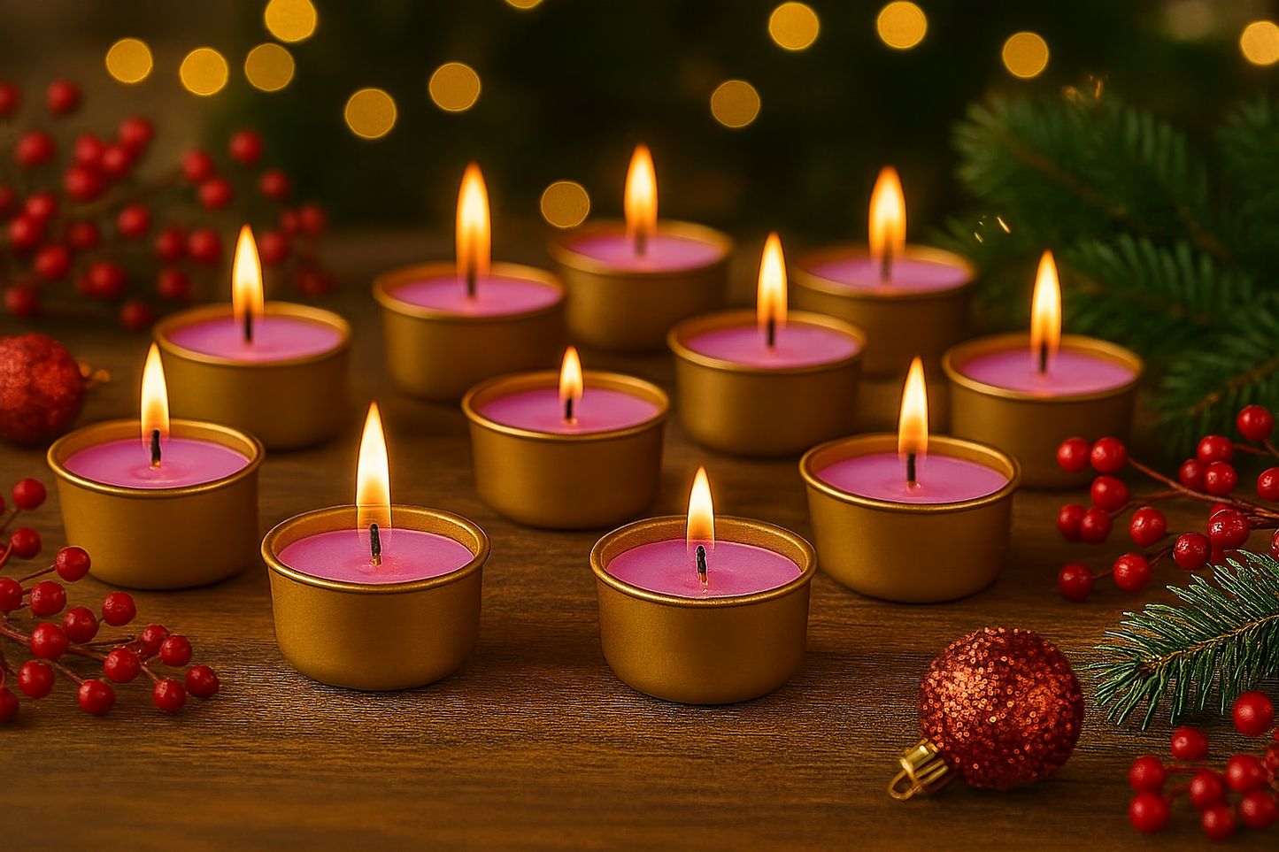 Golden Jar Tealight Candles