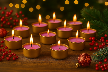 Golden Jar Tealight Candles