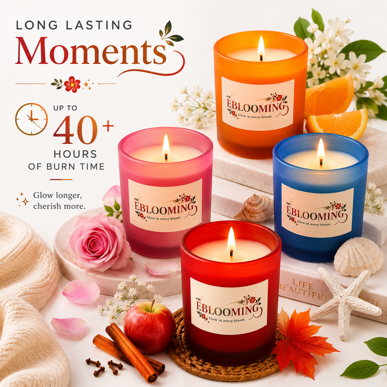 Moments Collection Scented Candles Gift Set of 4