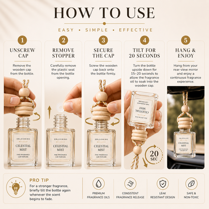 Celestial Mist & Lustre Noir Hanging Fragrance Diffuser Pack of 2