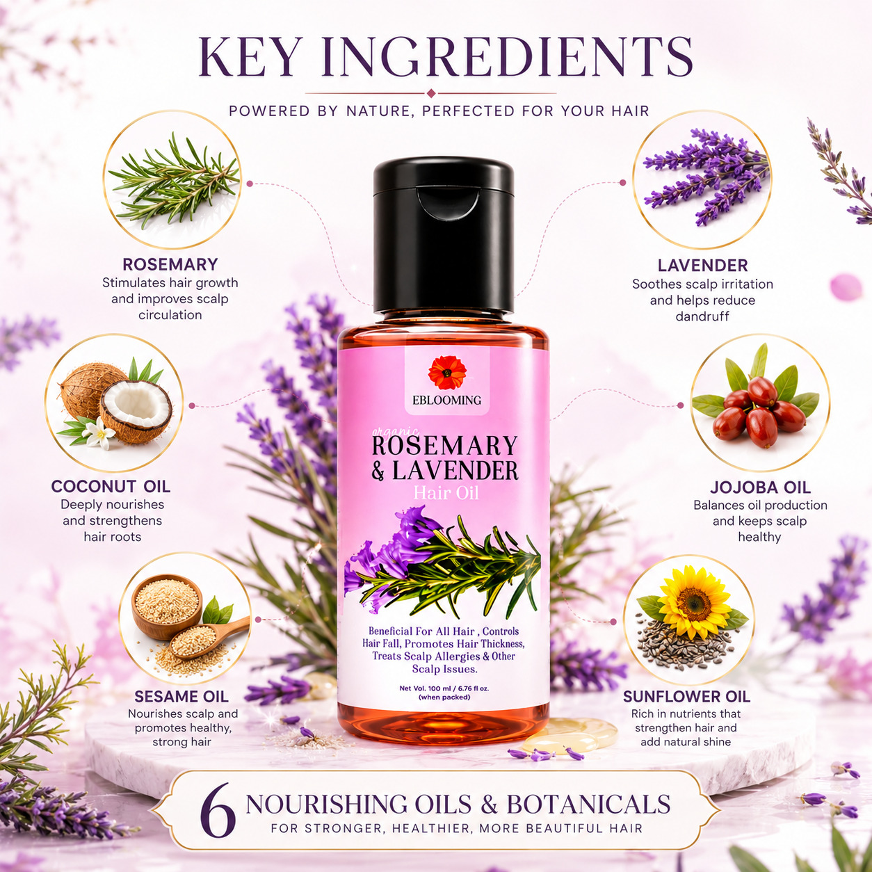 Rosemary Lavender Hair Oil