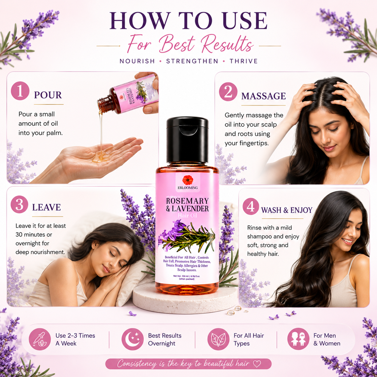 Rosemary Lavender Hair Oil