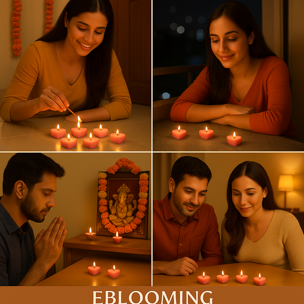 Premium Heart Shaped Tea Light Candles