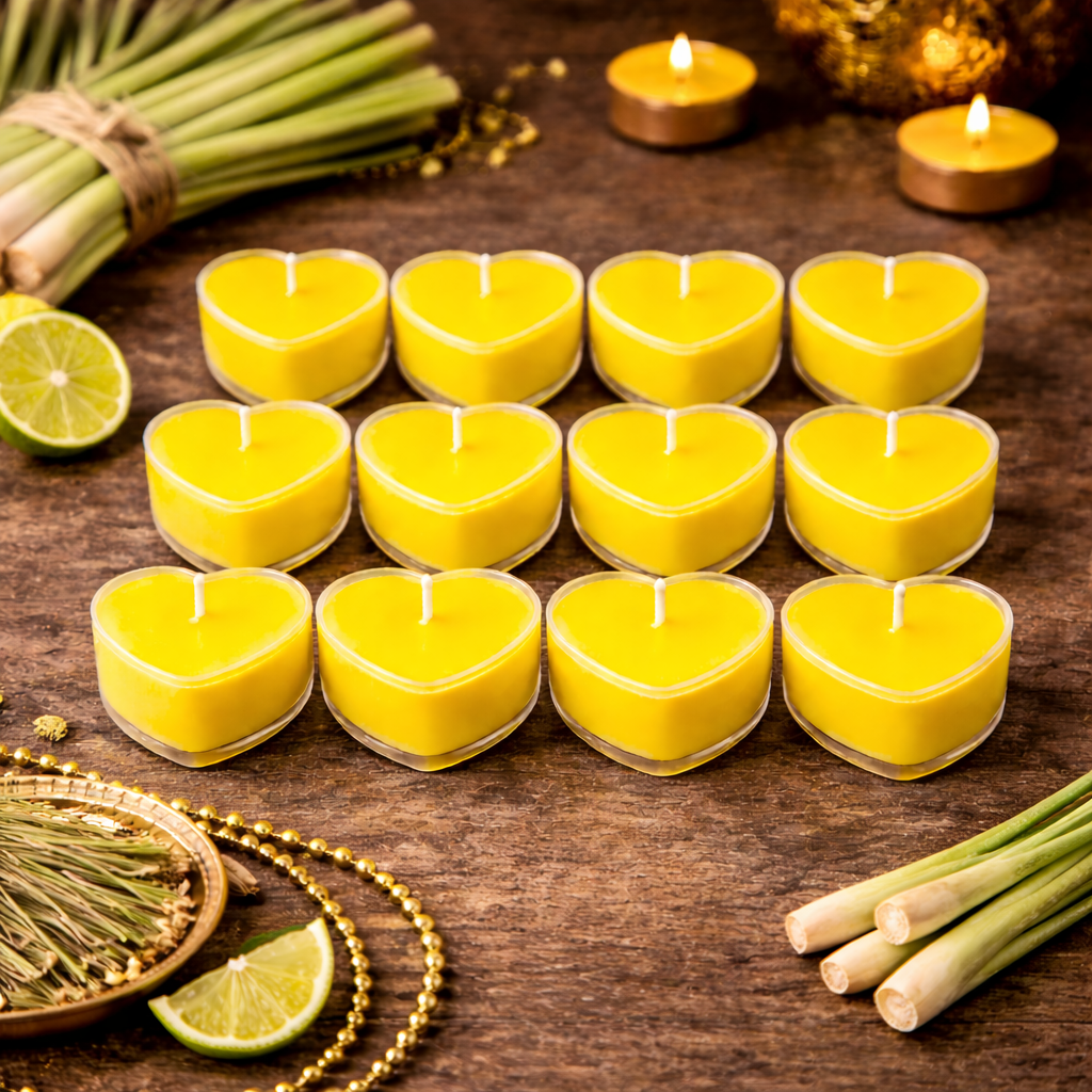 Premium Heart Shaped Tea Light Candles