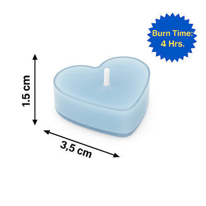 Premium Heart Shaped Tea Light Candles