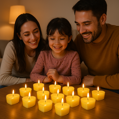 Premium Heart Shaped Tea Light Candles