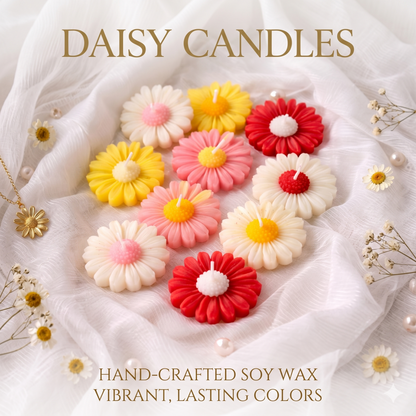 Daisy Flower Scented Floating Candles for Water Bowl
