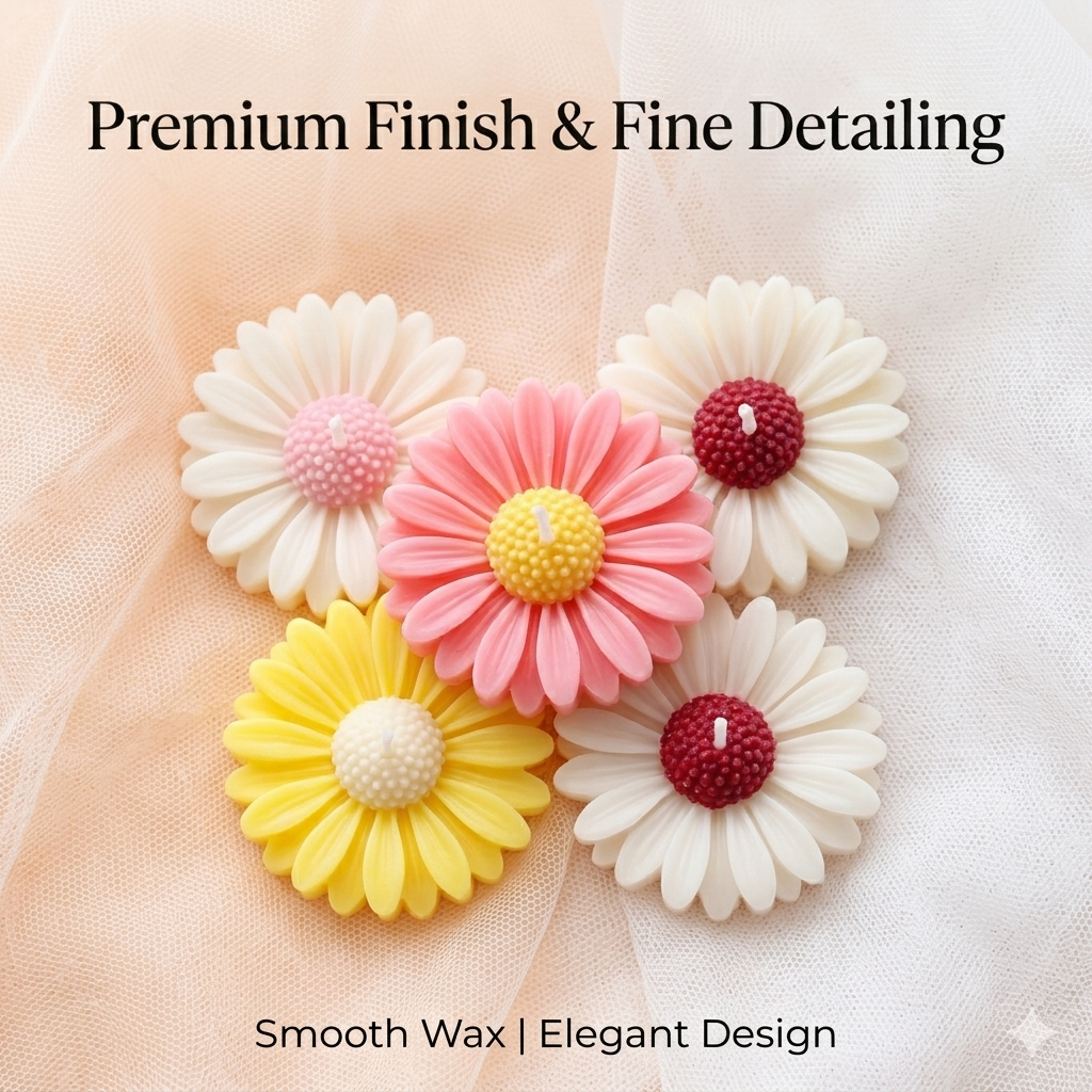 Daisy Flower Scented Floating Candles for Water Bowl