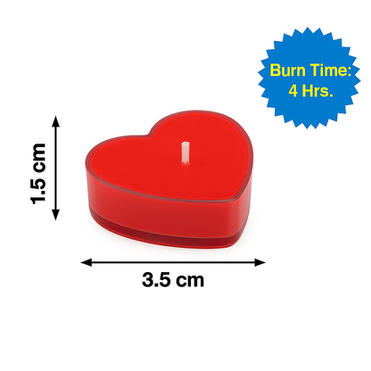 Heart Shaped Tea Light Candles