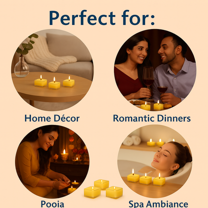Premium Square Tealight Candles