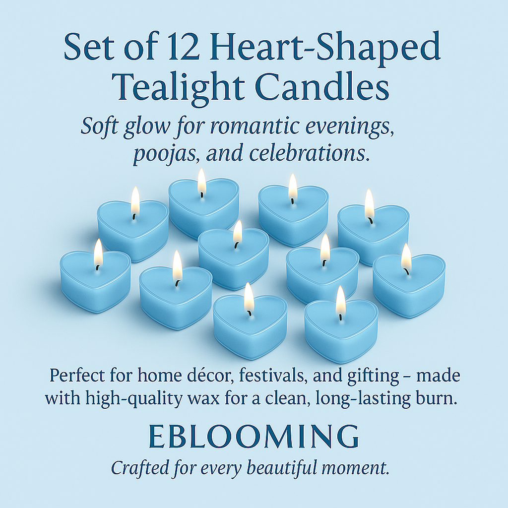 Premium Heart Shaped Tea Light Candles