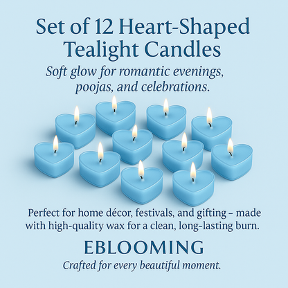 Premium Heart Shaped Tea Light Candles